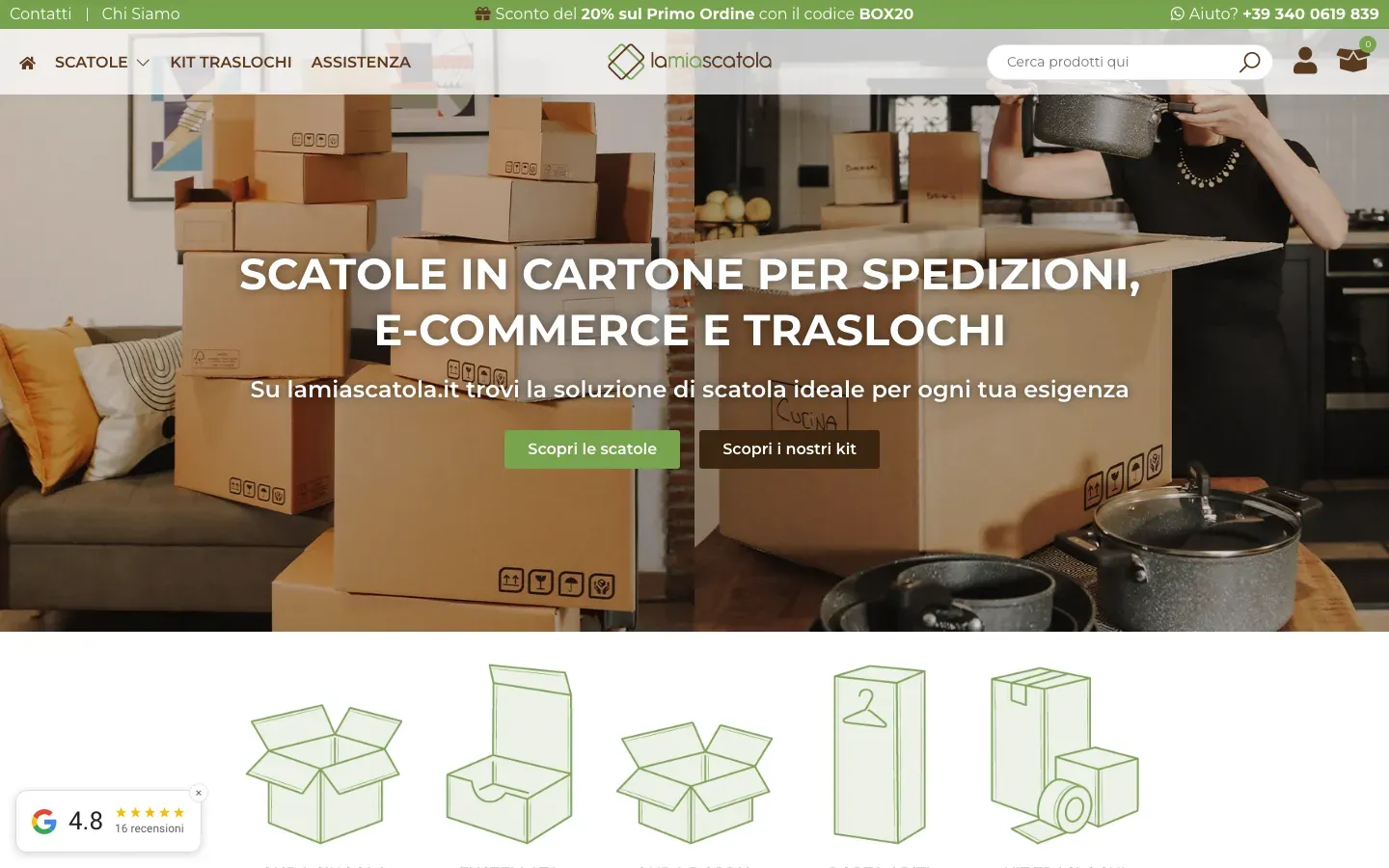 Home page of La Mia Scatola (lamiascatola.it)