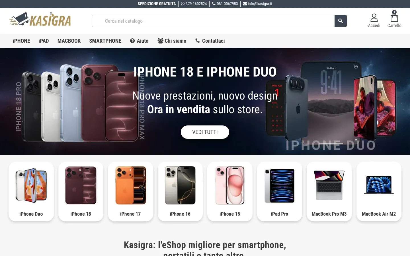 Home page of Kasigra (kasigra.it)