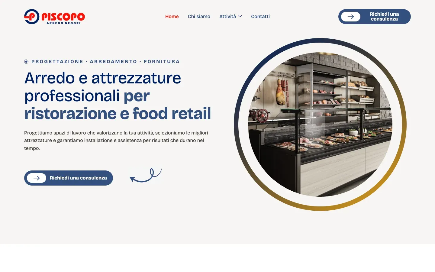 Home page del sito Arredo Piscopo (arredopiscopo.it)