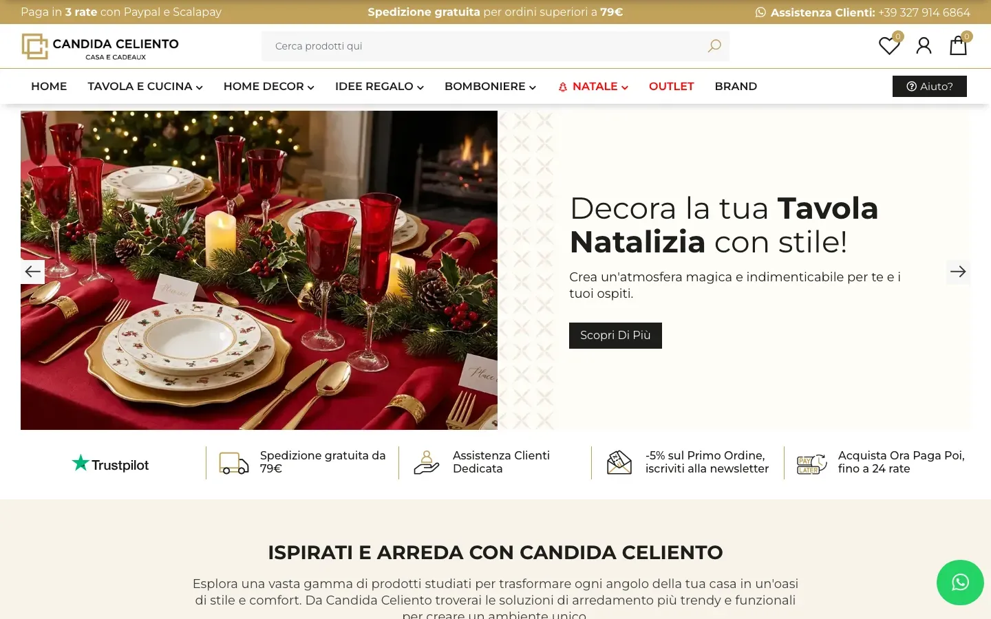 Home page of Candida Celiento Casa e Cadeaux (candidaceliento.it)