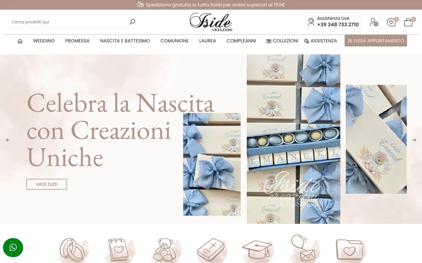 Home page of Iside Creazioni (isidecreazioni.it)